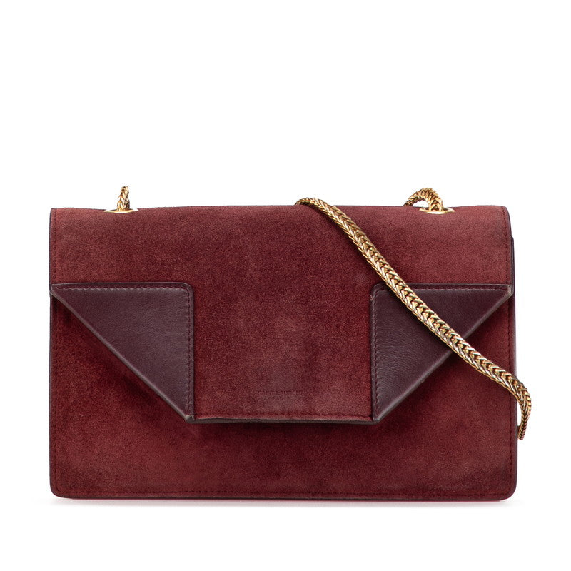 YSL Saint Laurent Betty Shoulder Bag Leather Suede Chain