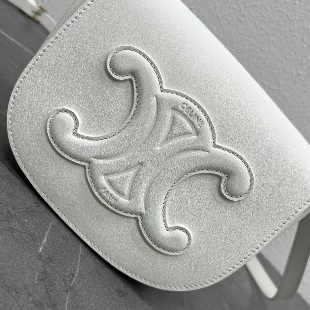 Top Quality Folco Cuir Triomphe For Women White Travel Bag 198263Du301Bc 9947