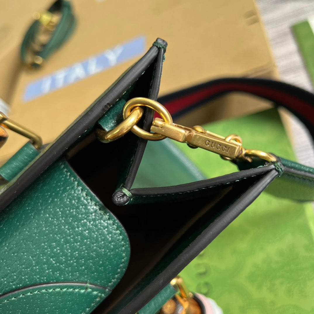 gg Diana , ’s 11in Green Small Tote Bag