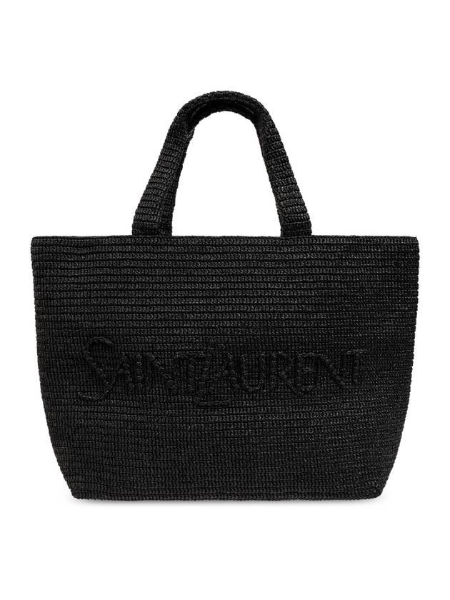 YSL Saint Laurent Luxury Trending Tote Bag Raffia Black