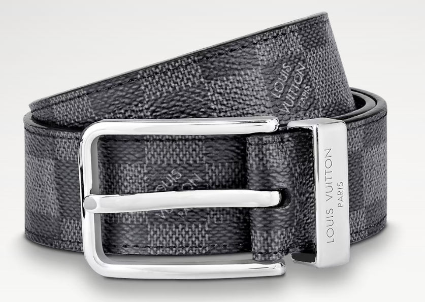 Louis Vuitton PONT NEUF GRAPHITE 35MM BELT Damier