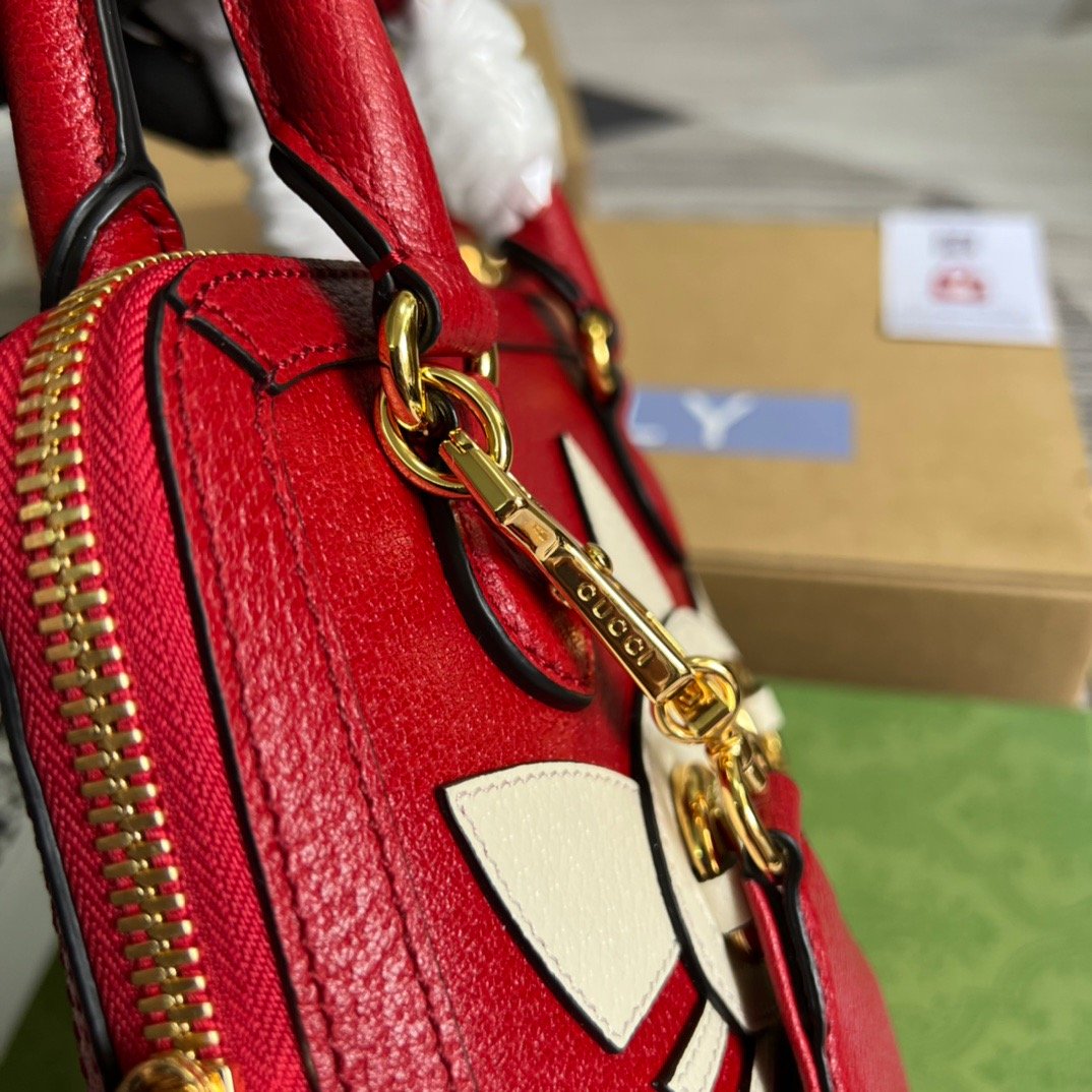 gg x Adidas Horsebit , Red Mini Bag
