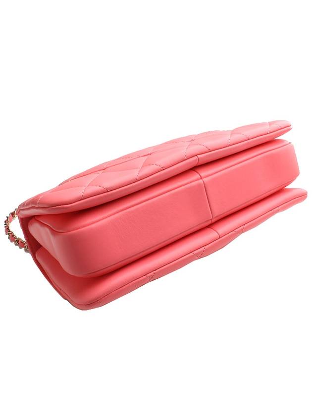 Trendy CC Neon Coral Small Tote and Crossbody Bag Chanel