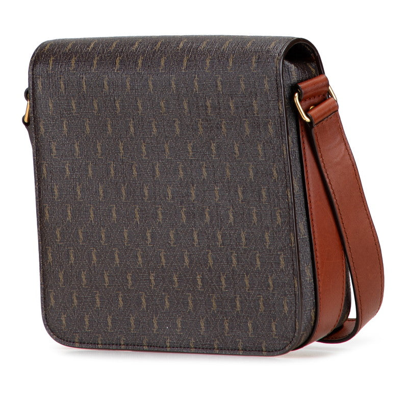 YSL Saint Laurent Pvc Shoulder Bag Leather Monogram