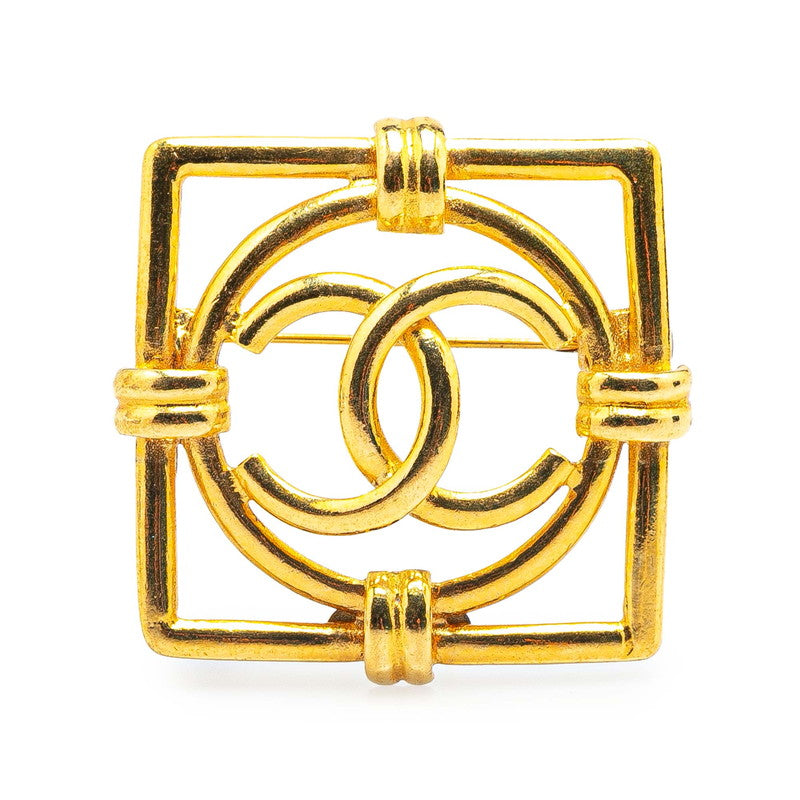 Chanel Coco Mark Square Circle Brooch