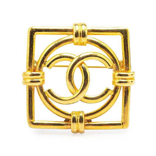 Chanel Coco Mark Square Circle Brooch