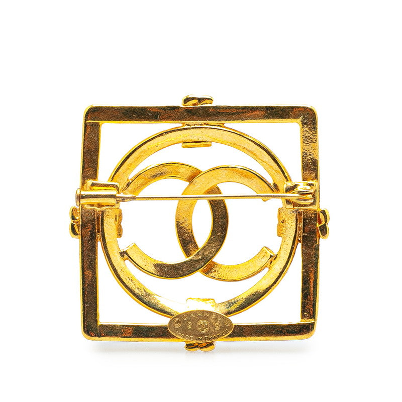 Chanel Coco Mark Square Circle Brooch