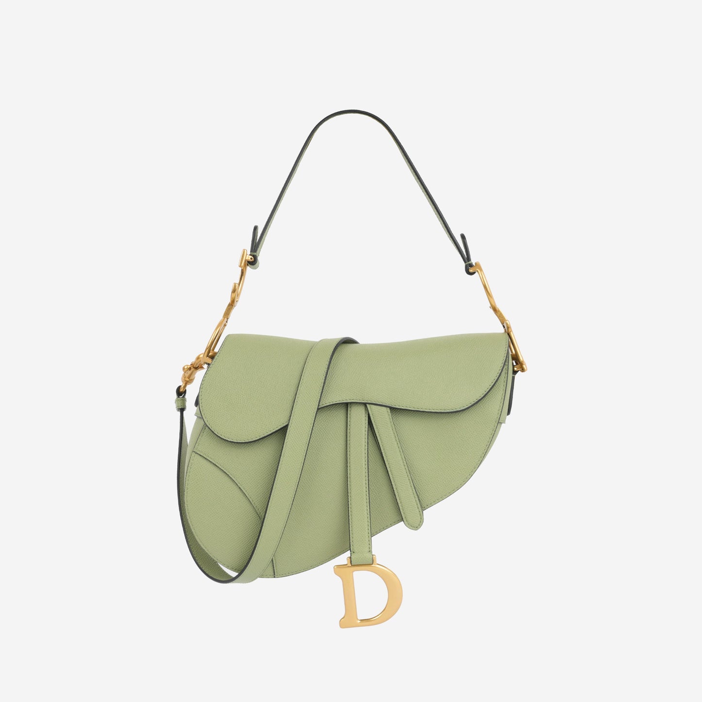 Dior Christian Saddle Bag Medium Shoulder Bag Leather Ghw 2023