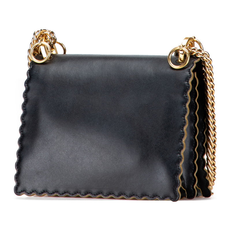 Fendi Kan Calf Shoulder Bag Leather Calf Leather