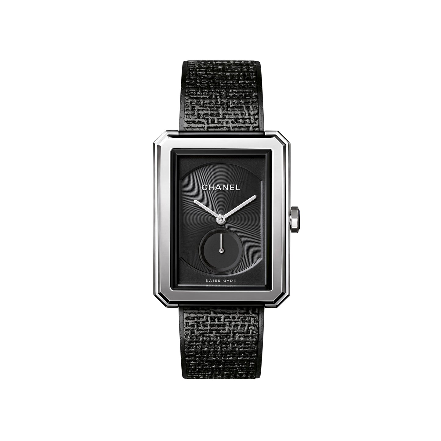 Boy Friend Tweed Watch Black Steel Packshot Default H5201