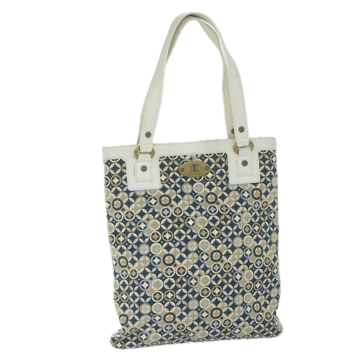 Luxury Tote Bag Navy Canvas