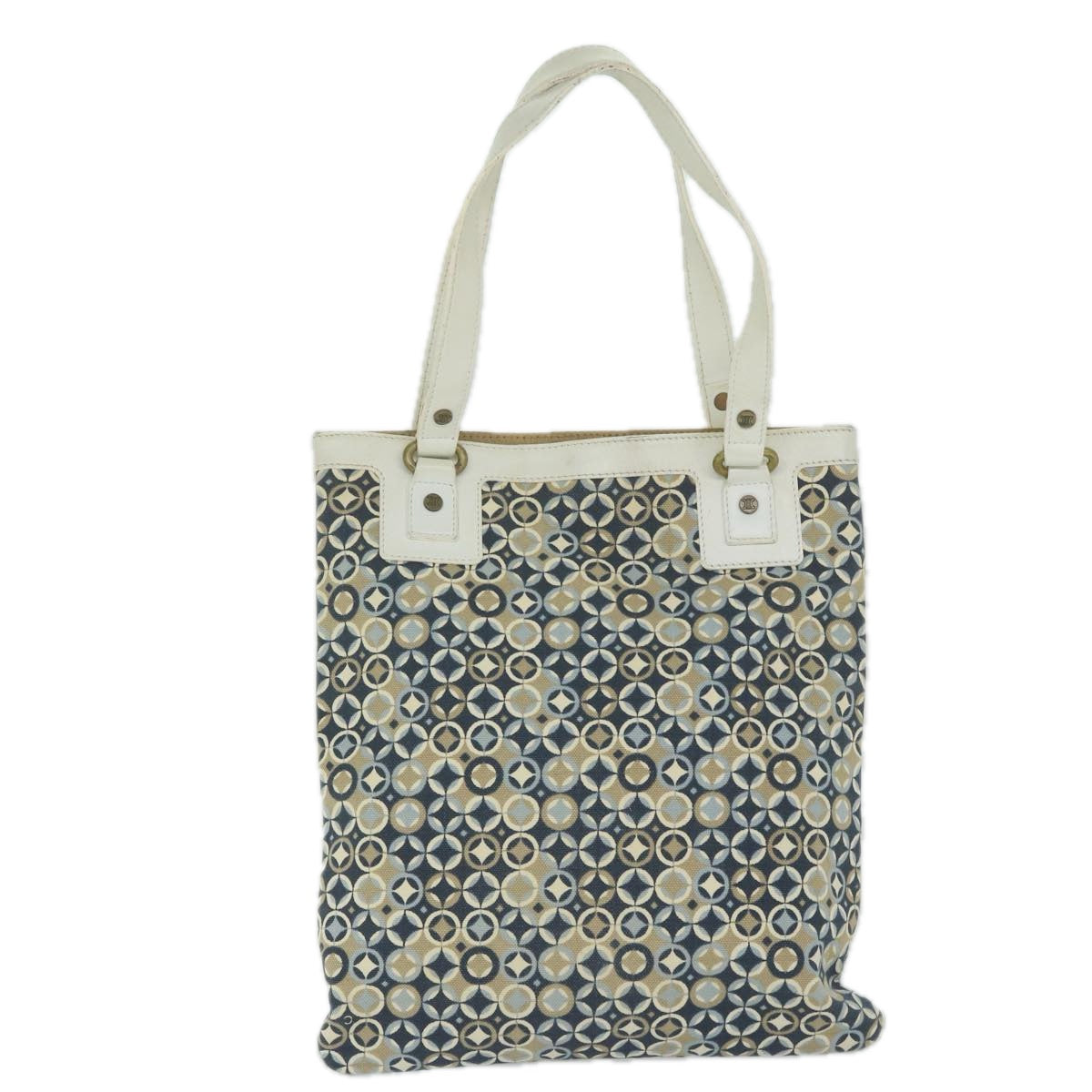 Luxury Tote Bag Navy Canvas