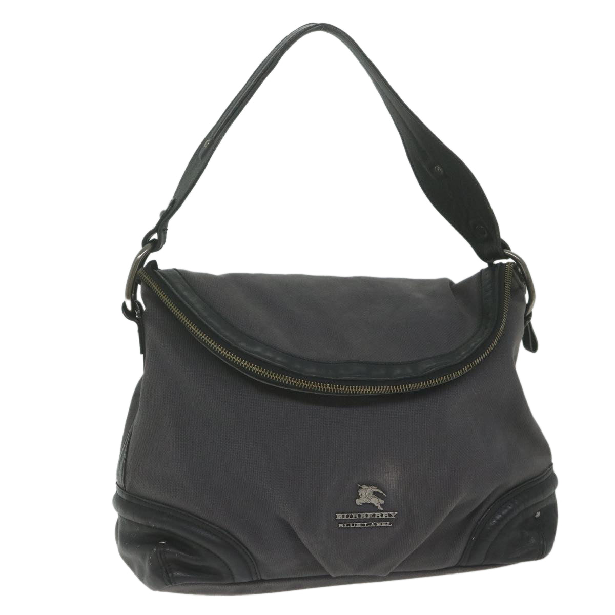 Burberry Luxury Shoulder Bag Auth Bs10635 Canvas Gray