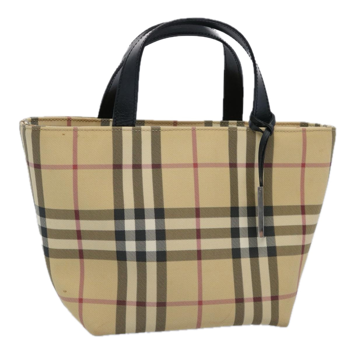 Burberry Luxury Nova Check Hand Bag Coated Auth Bs10942 Canvas Beige Travel Bag