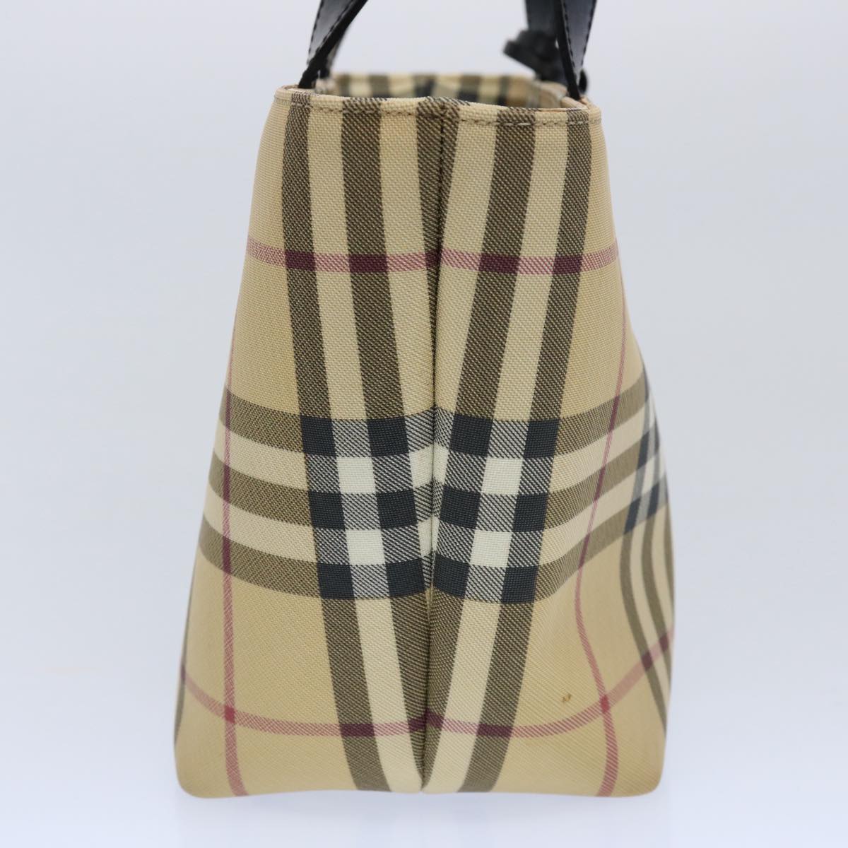 Burberry Luxury Nova Check Hand Bag Coated Auth Bs10942 Canvas Beige Travel Bag