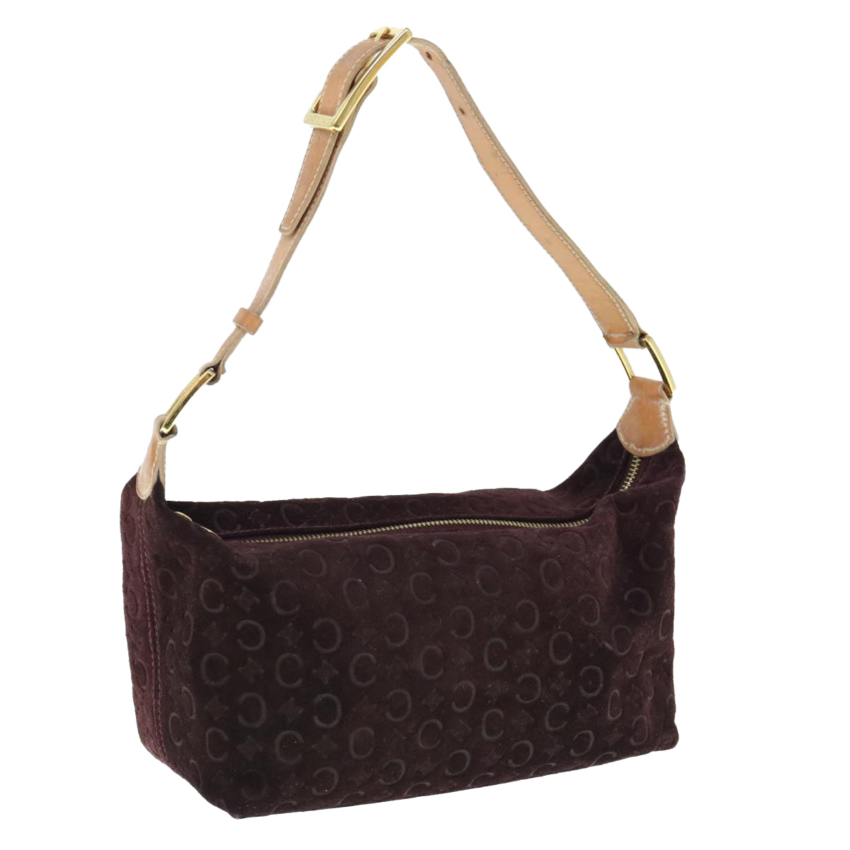 Luxury C Macadam Shoulder Bag Wine Canvas Red