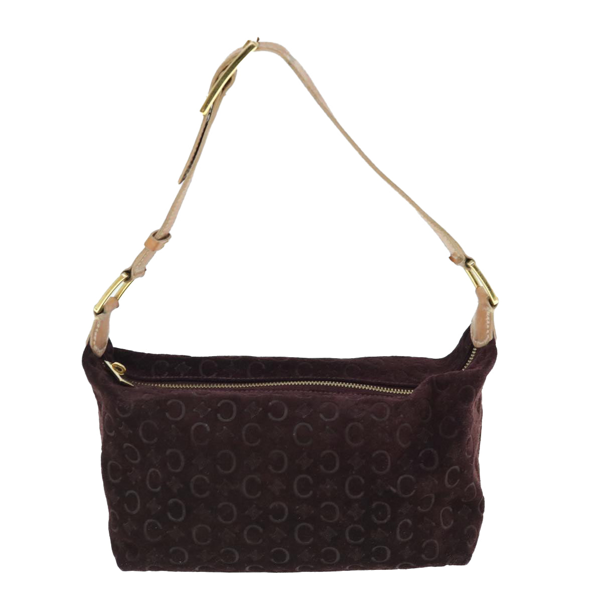 Luxury C Macadam Shoulder Bag Wine Canvas Red
