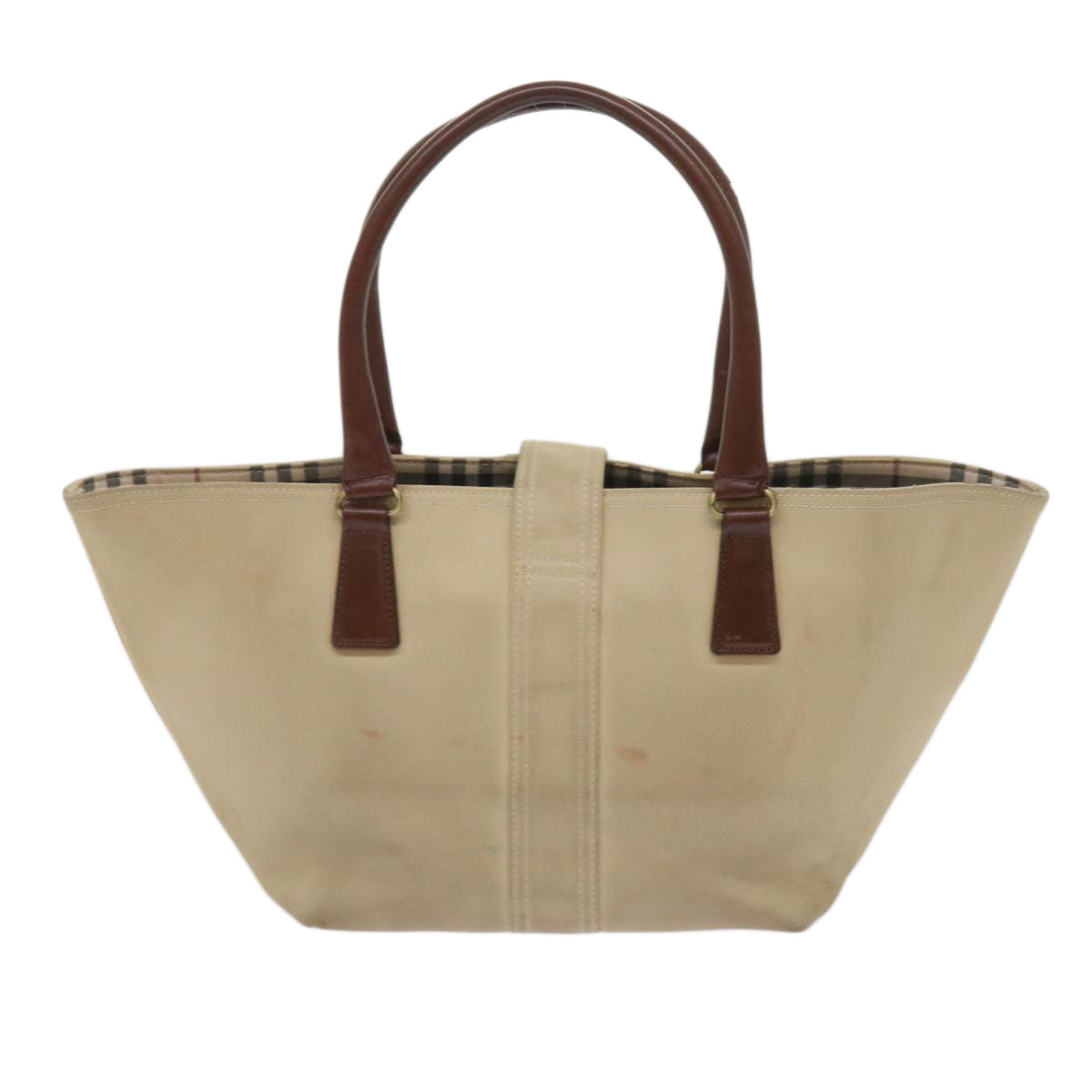 Burberry Luxury Tote Bag Auth Bs11831 Canvas Beige