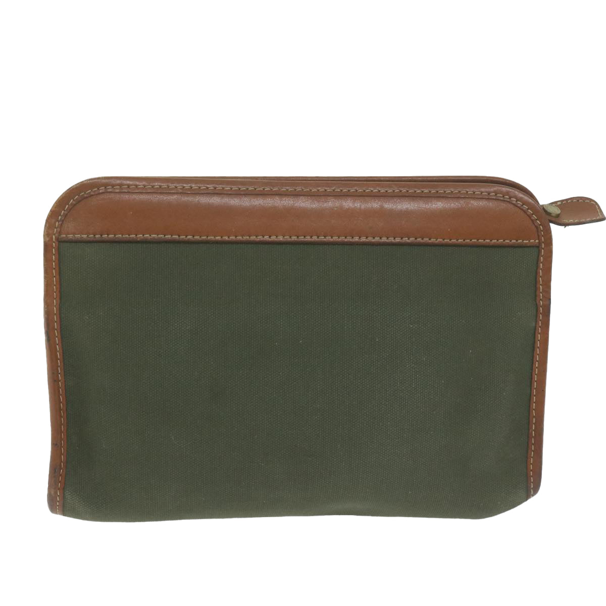 Burberry Luxury ss Clutch Bag Khaki Auth Bs11841 Canvas