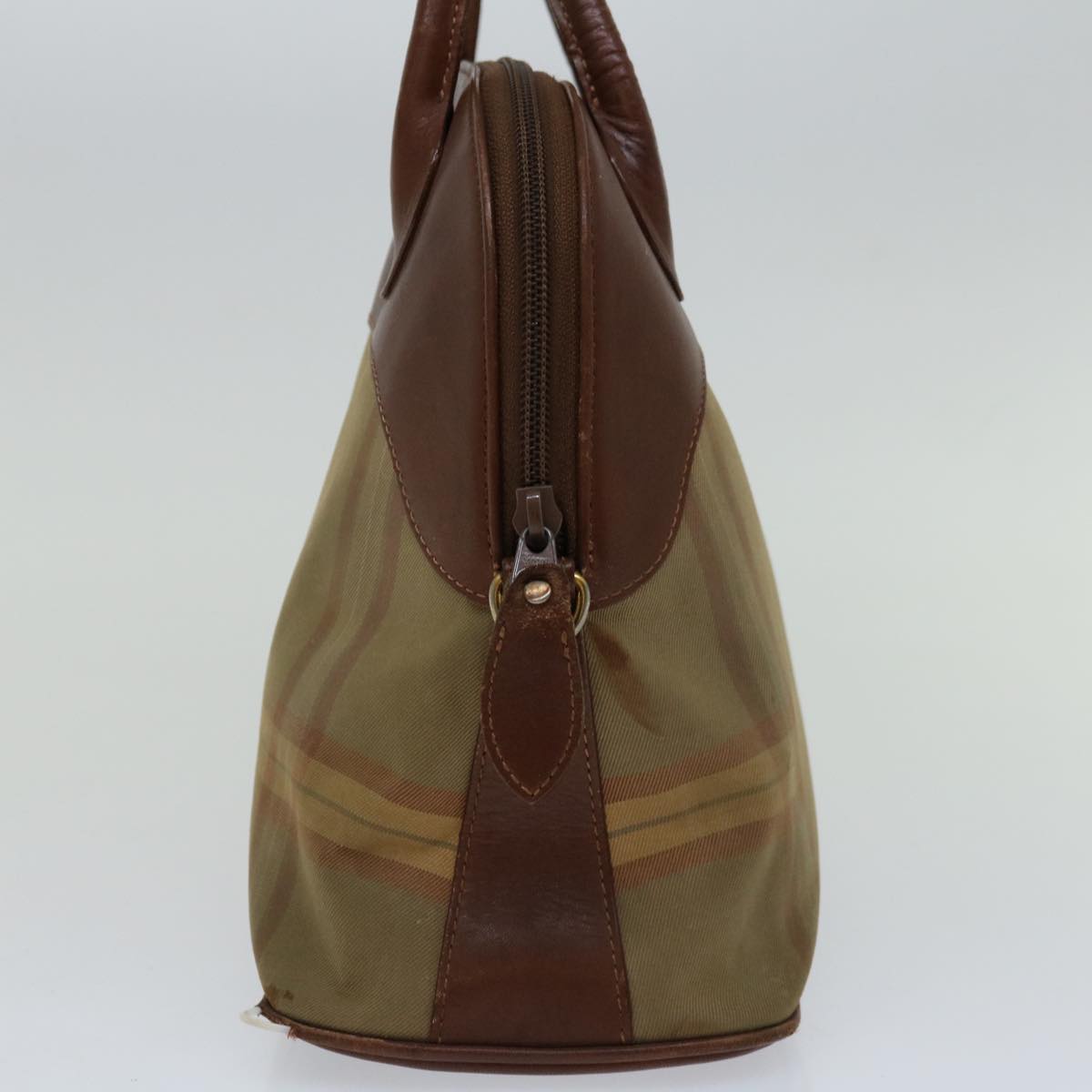 Burberry Luxury ss Hand Bag Auth Bs12031 Canvas Brown Travel Bag
