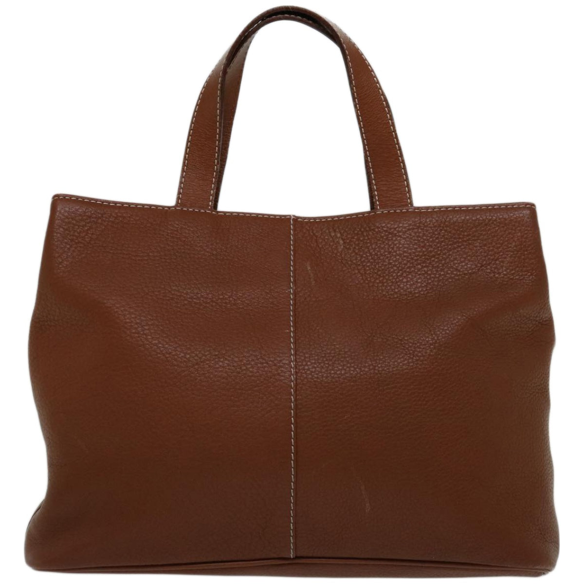Burberry Luxury ss Hand Bag Auth Bs12032 Leather Brown Travel Bag
