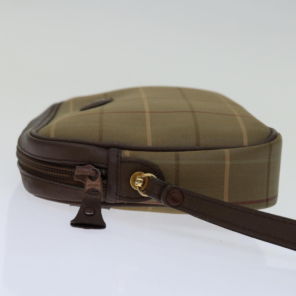 Burberry Luxury ss Nova Check Clutch Bag Auth Bs12786 Canvas Beige