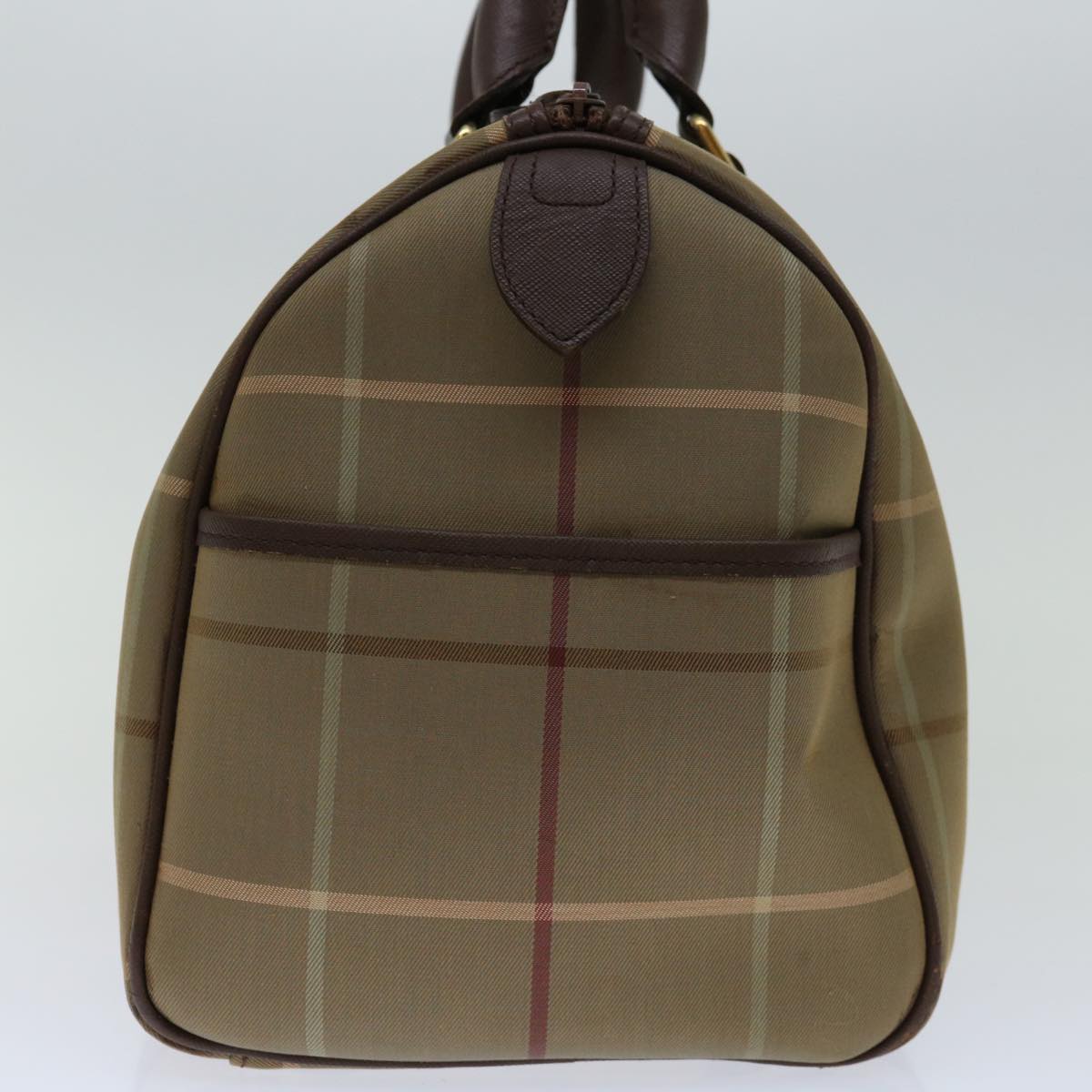 Burberry Luxury ss Nova Check Hand Bag Auth Bs12789 Canvas Beige Travel Bag