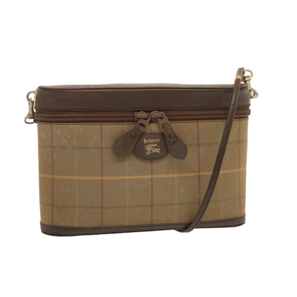 Burberry Luxury ss Nova Check Shoulder Bag Auth Bs12797 Canvas Beige
