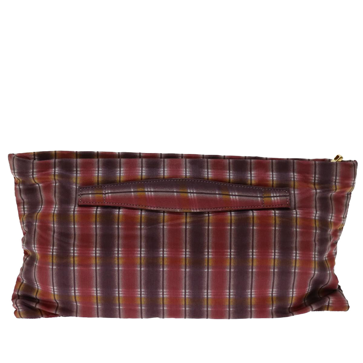Prada Clutch Bag Auth Nylon Red