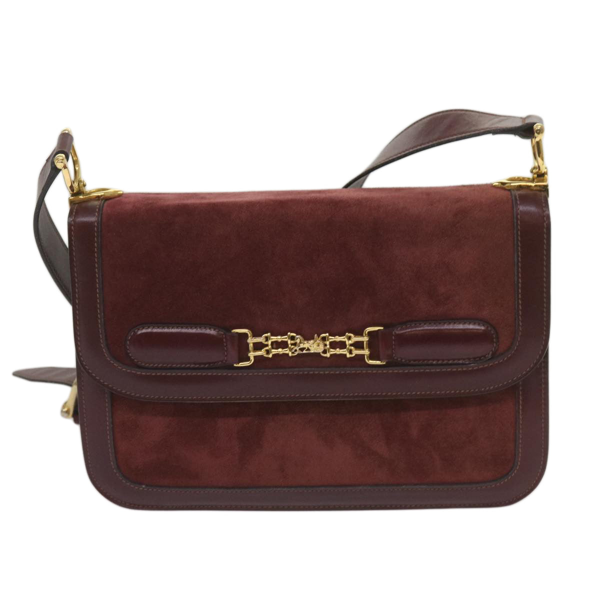 Luxury Shoulder Bag Suede Red