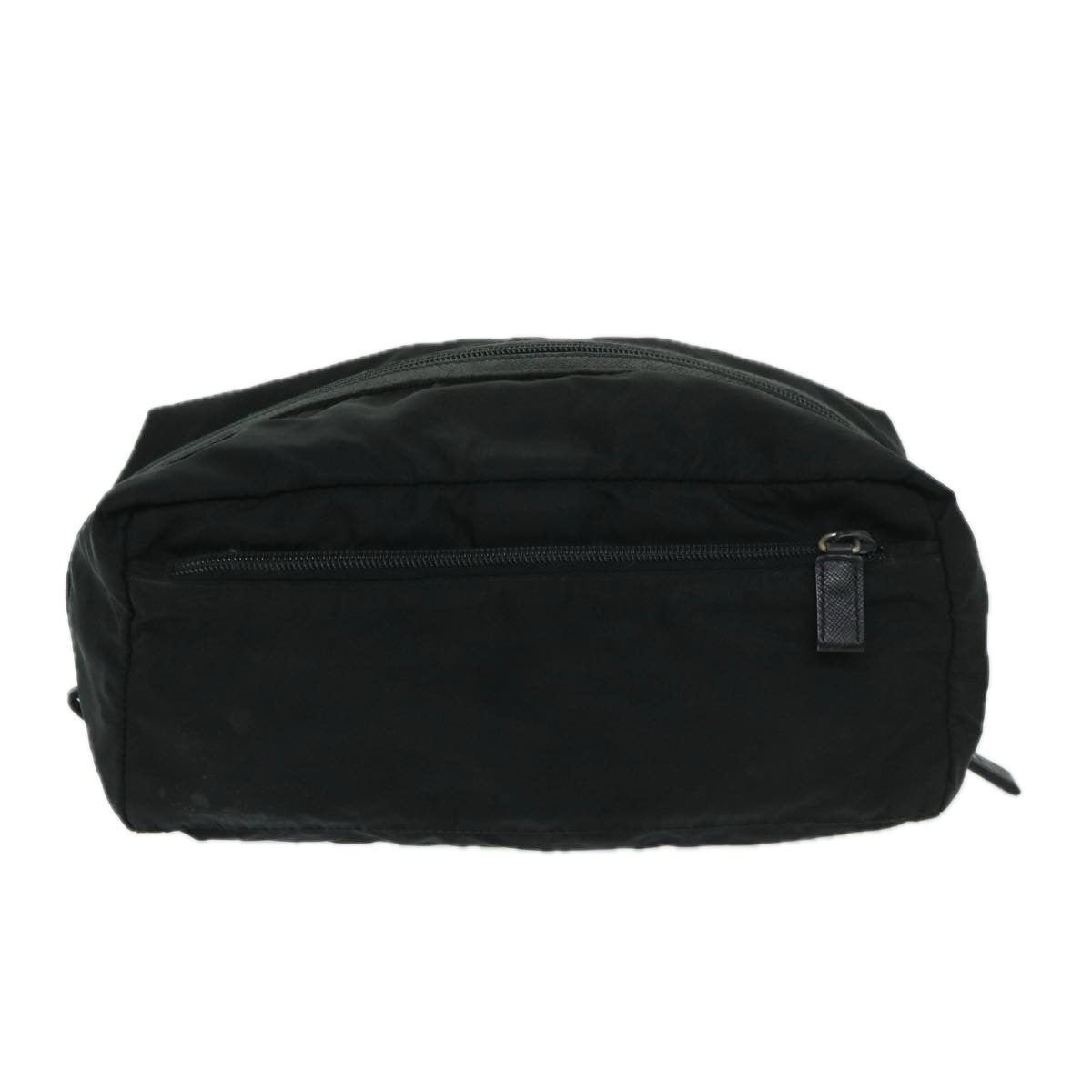 Prada Clutch Bag Auth Nylon Black Black Auth Bs13151