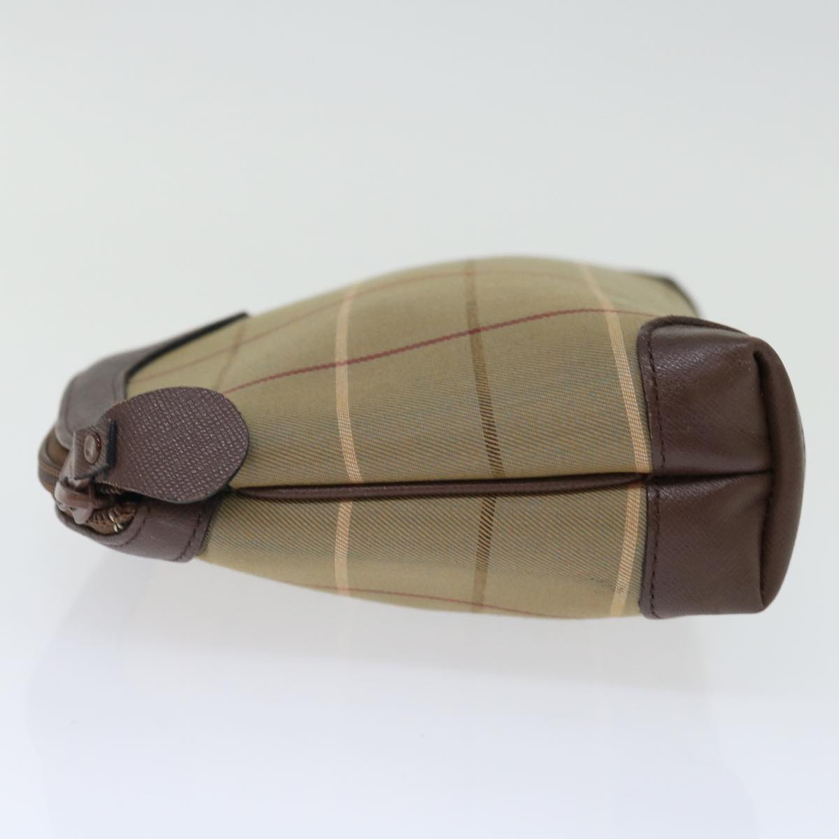 Burberry Luxury ss Nova Check Clutch Bag Auth Bs13397 Canvas Brown