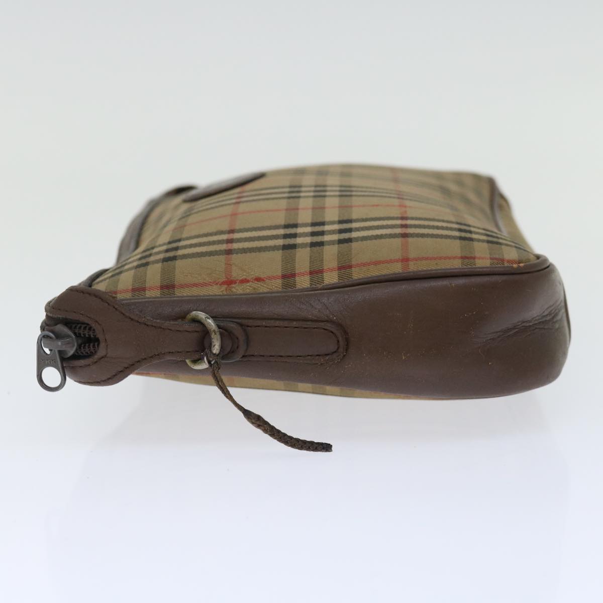 Burberry Luxury ss Nova Check Clutch Bag Auth Bs13410 Canvas Beige