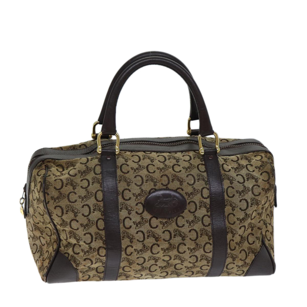 Luxury C Macadam Boston Bag Canvas Brown Travel Bag