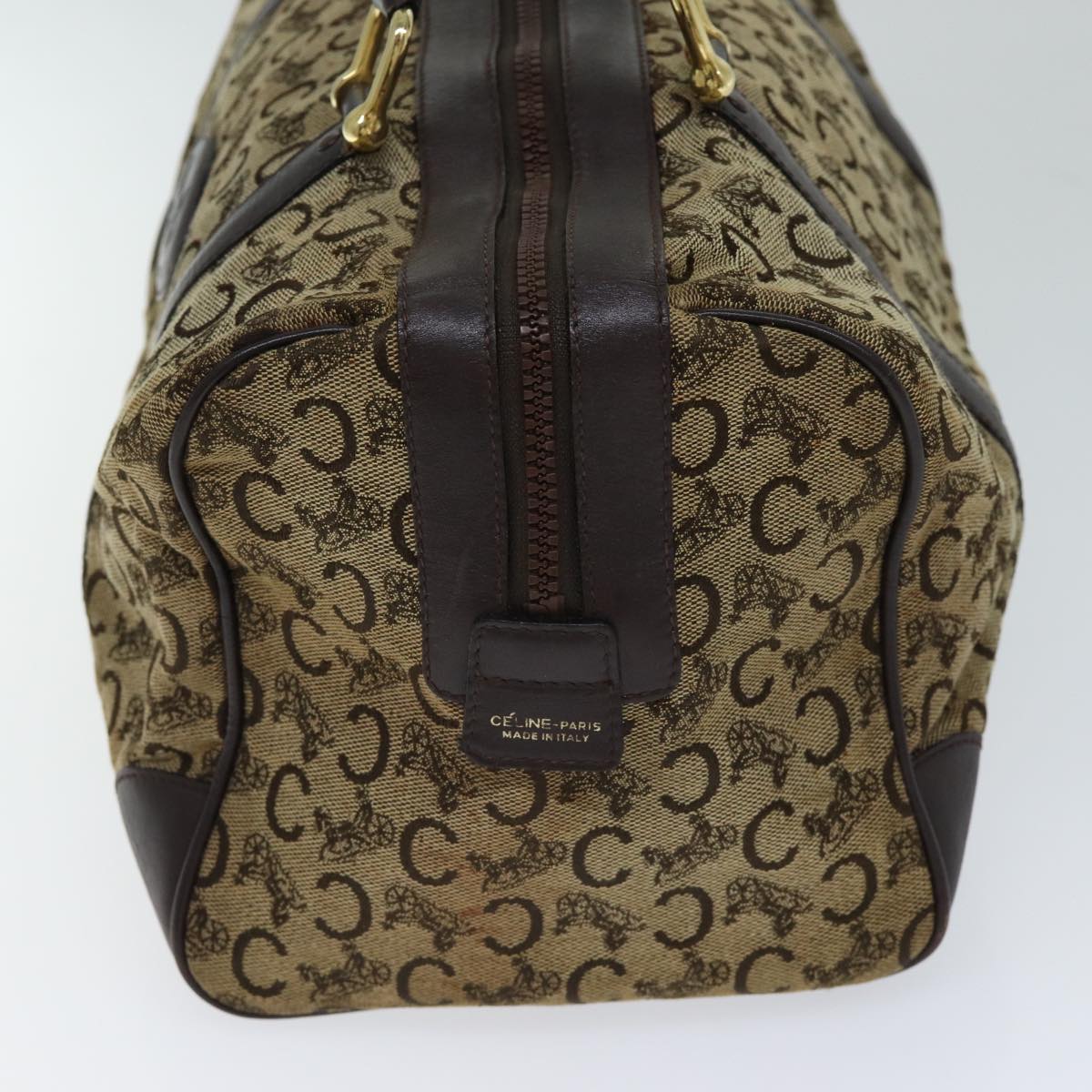 Luxury C Macadam Boston Bag Canvas Brown Travel Bag