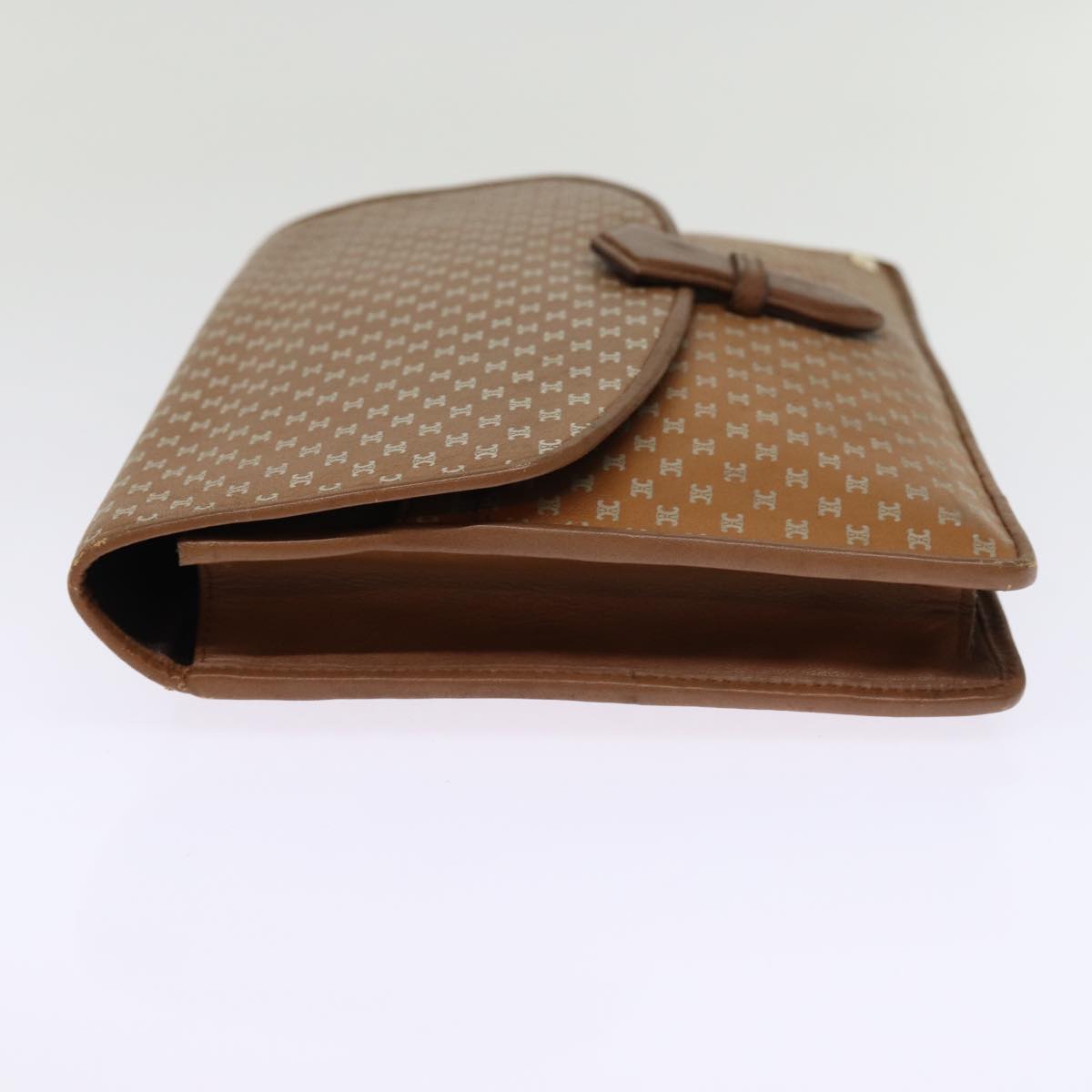 Luxury Macadam Clutch Bag Canvas Brown