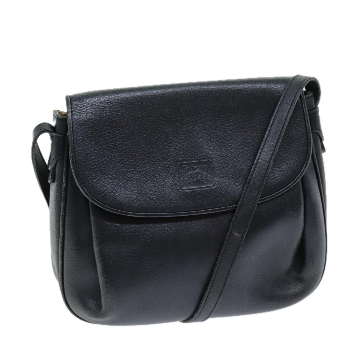 Burberry Luxury ss Shoulder Bag Auth Bs14276 Leather Black