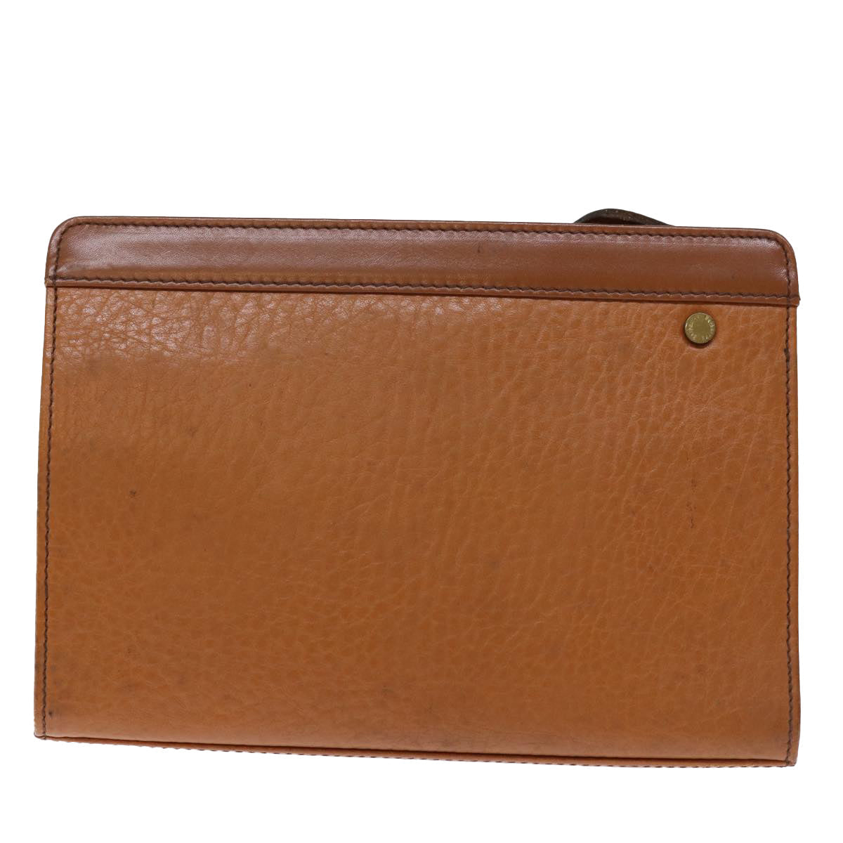 Burberry Luxury ss Clutch Bag Auth Bs14286 Leather Brown