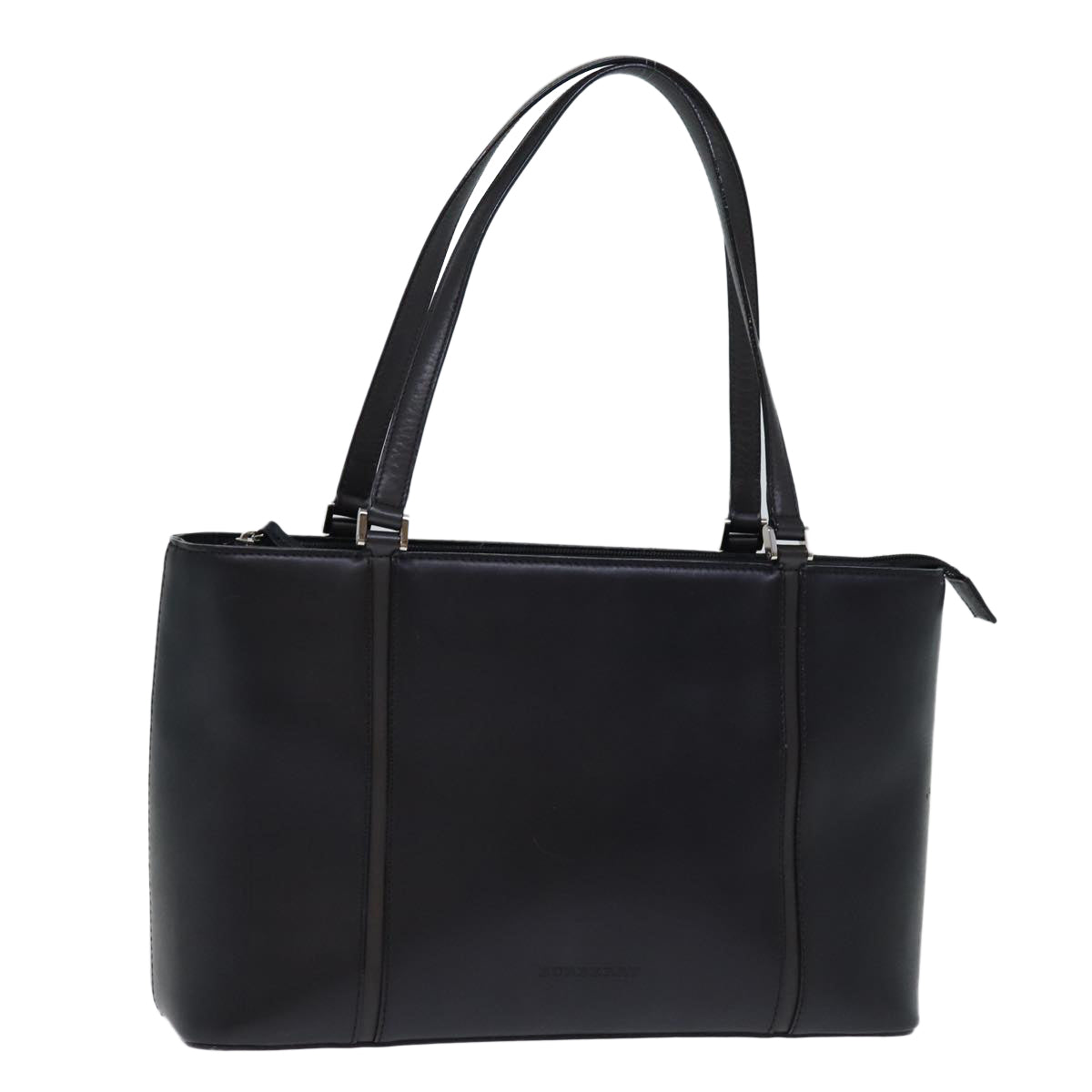 Burberry Luxury Tote Bag Auth Bs14319 Leather Black