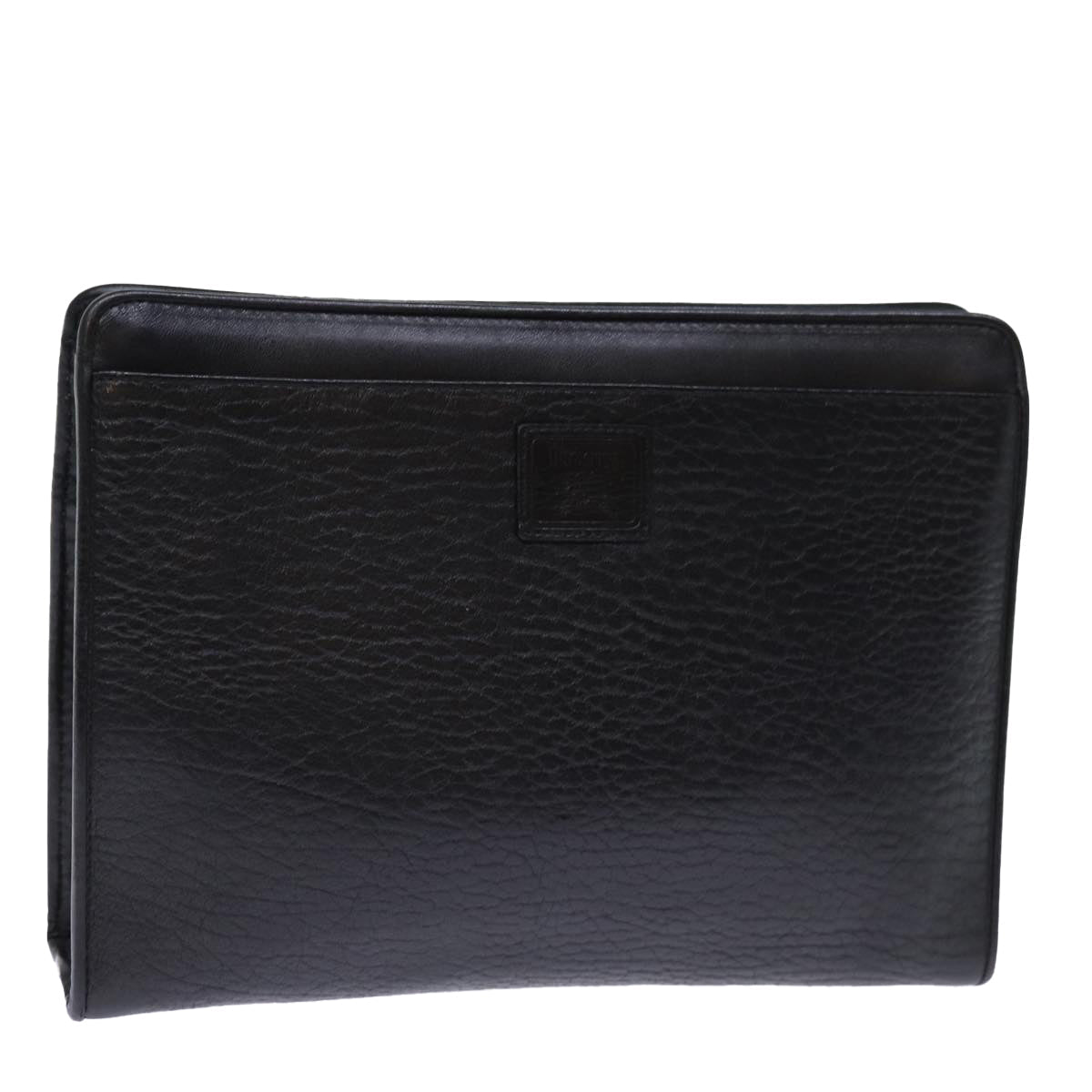 Burberry Luxury ss Clutch Bag Auth Bs14320 Leather Black