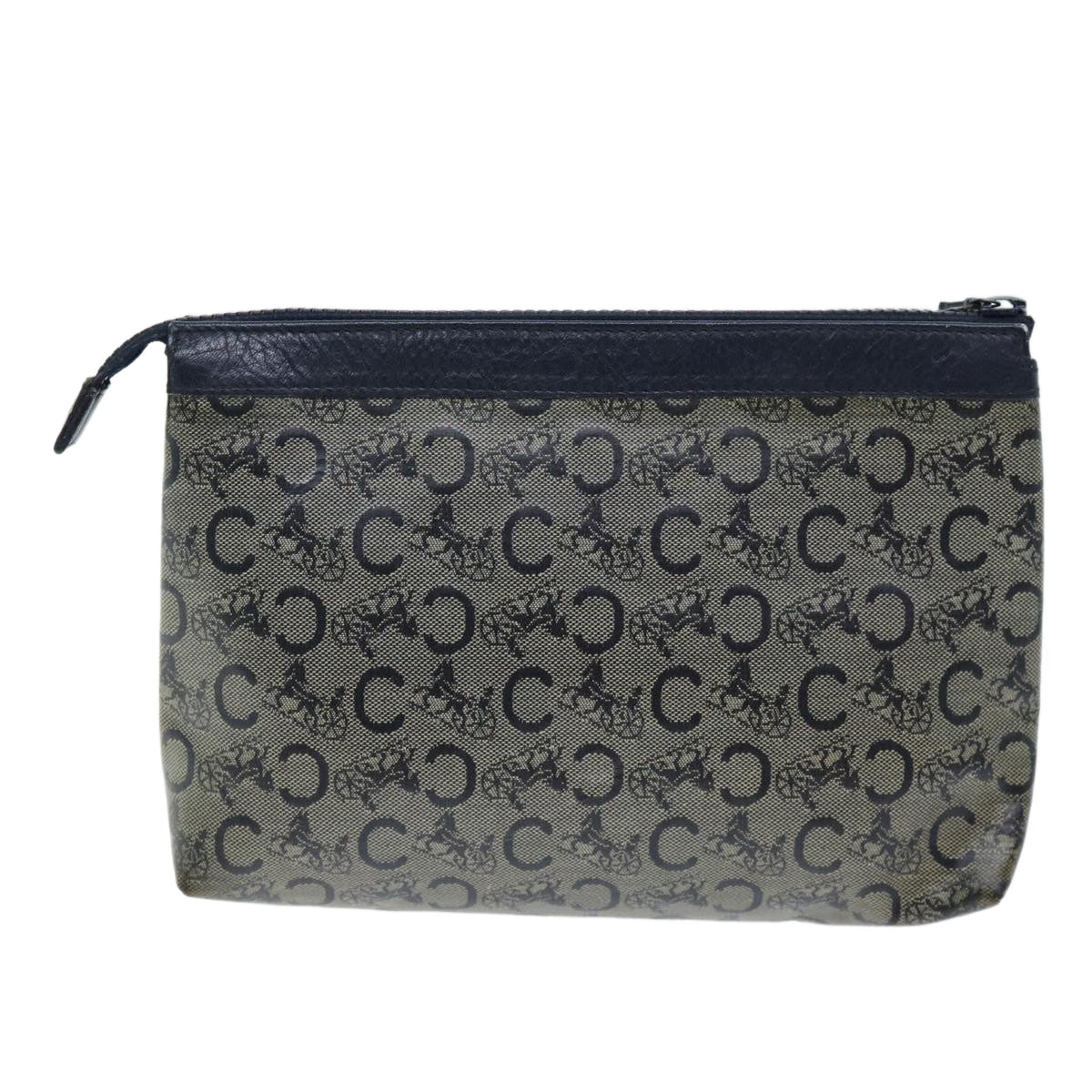 Luxury C Macadam Pouch Navy Handbag Canvas Travel Bag