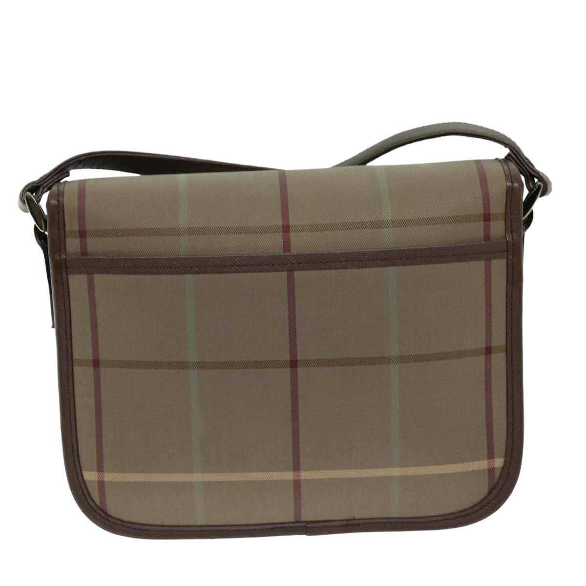 Burberry Luxury ss Nova Check Shoulder Bag Auth Bs14432 Canvas Beige