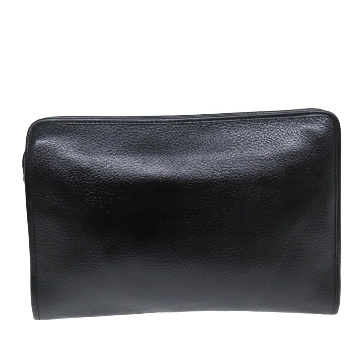 Burberry Luxury ss Clutch Bag Auth Bs14646 Leather Black