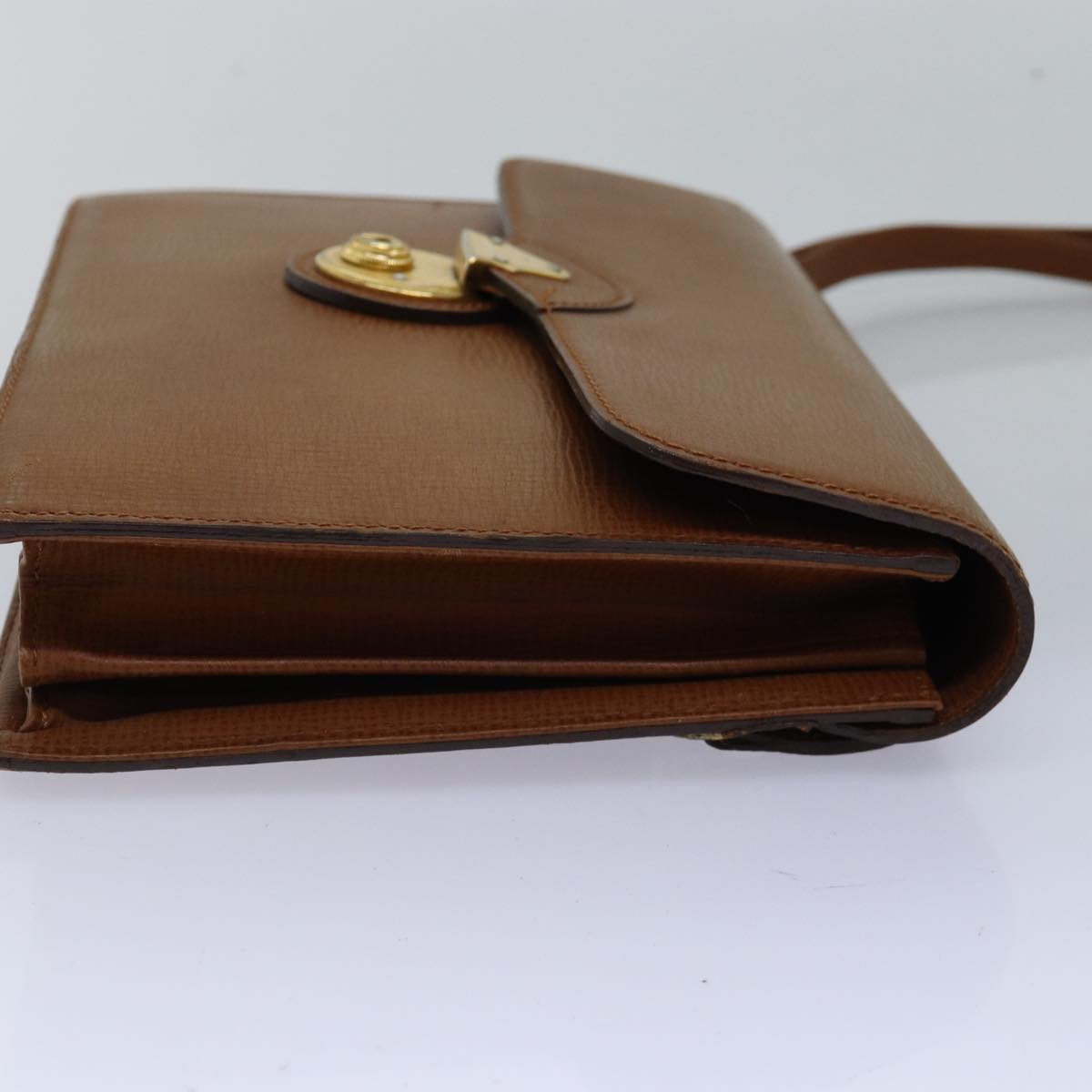 Burberry Luxury ss Clutch Bag Auth Bs14900 Leather Brown
