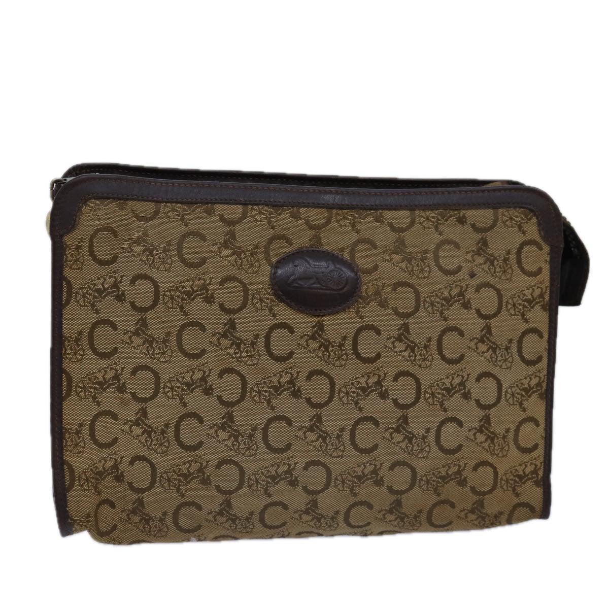 Luxury C Macadam Clutch Bag Canvas Beige