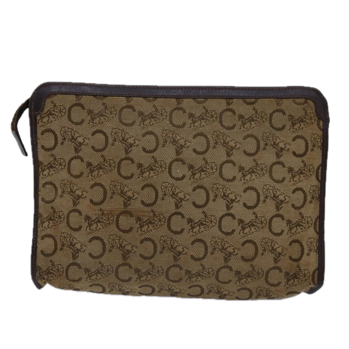 Luxury C Macadam Clutch Bag Canvas Beige