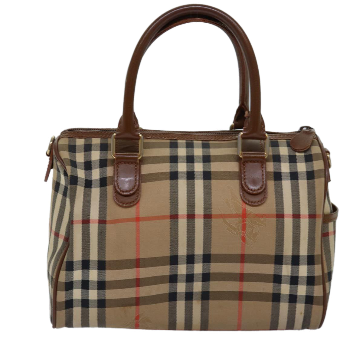 Burberry Luxury ss Nova Check Hand Bag Auth Bs14956 Canvas Beige Travel Bag