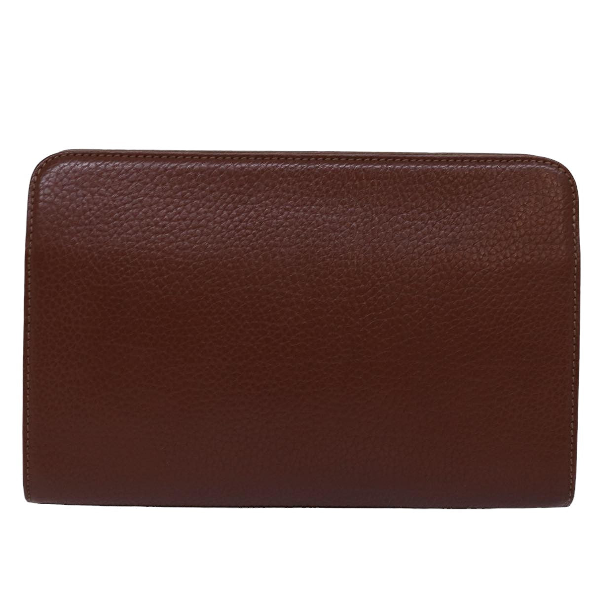 Burberry Luxury ss Clutch Bag Auth Bs15138 Leather Brown