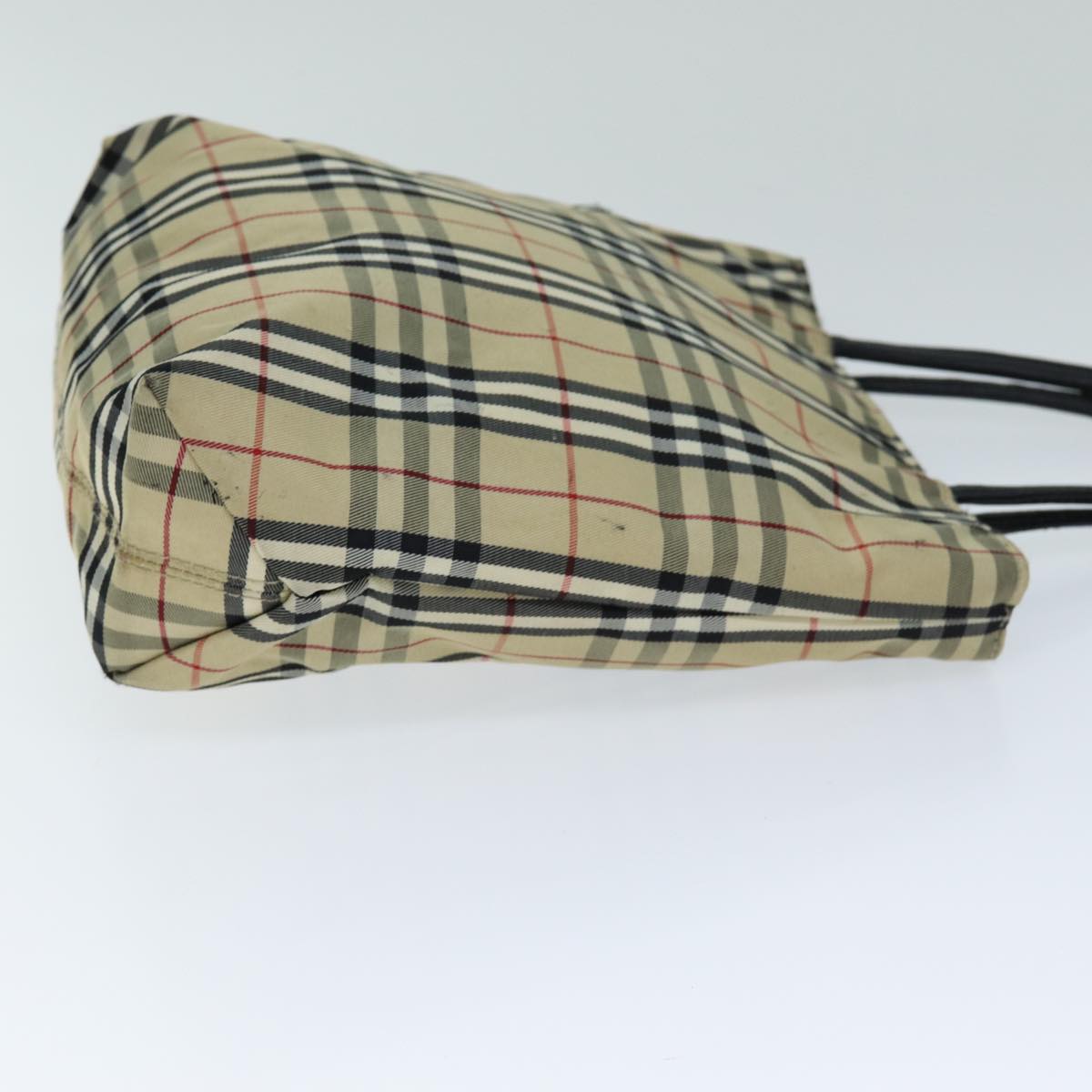 Burberry Luxury Nova Check Hand Bag Auth Bs15243 Nylon Beige Travel Bag