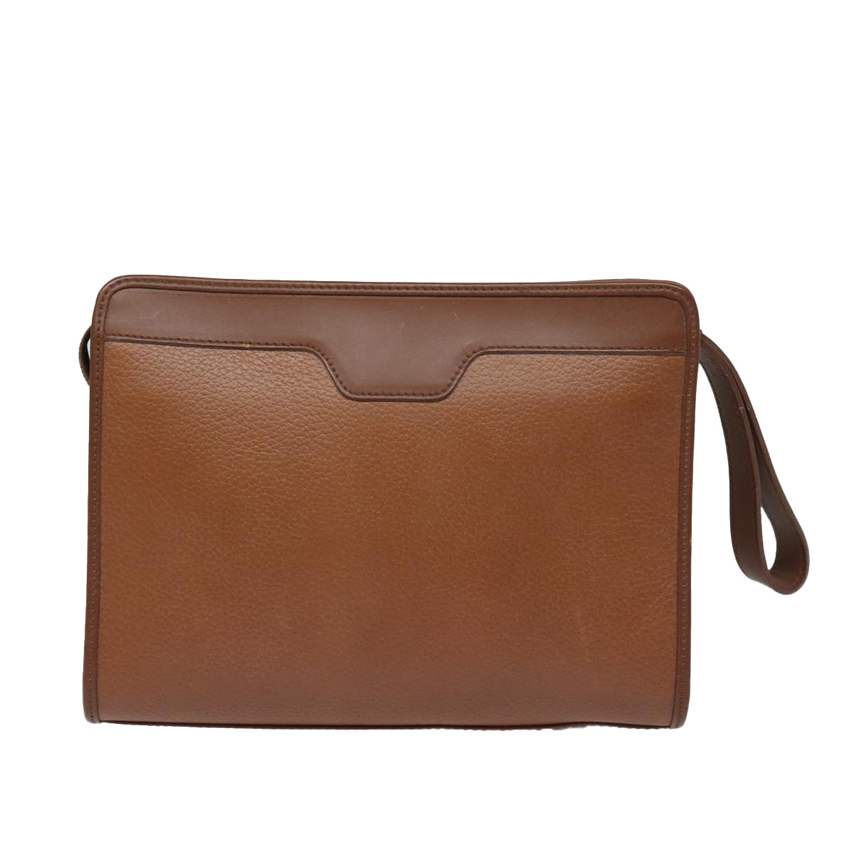 Burberry Luxury ss Clutch Bag Auth Bs15306 Leather Brown